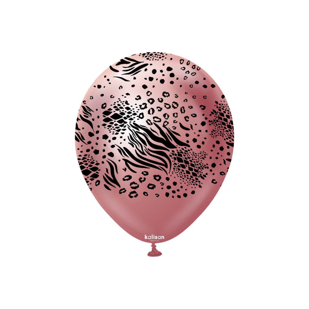 Latexballoons - Mutant 30 cm  - Mirror Pink - Black Print 25-pack