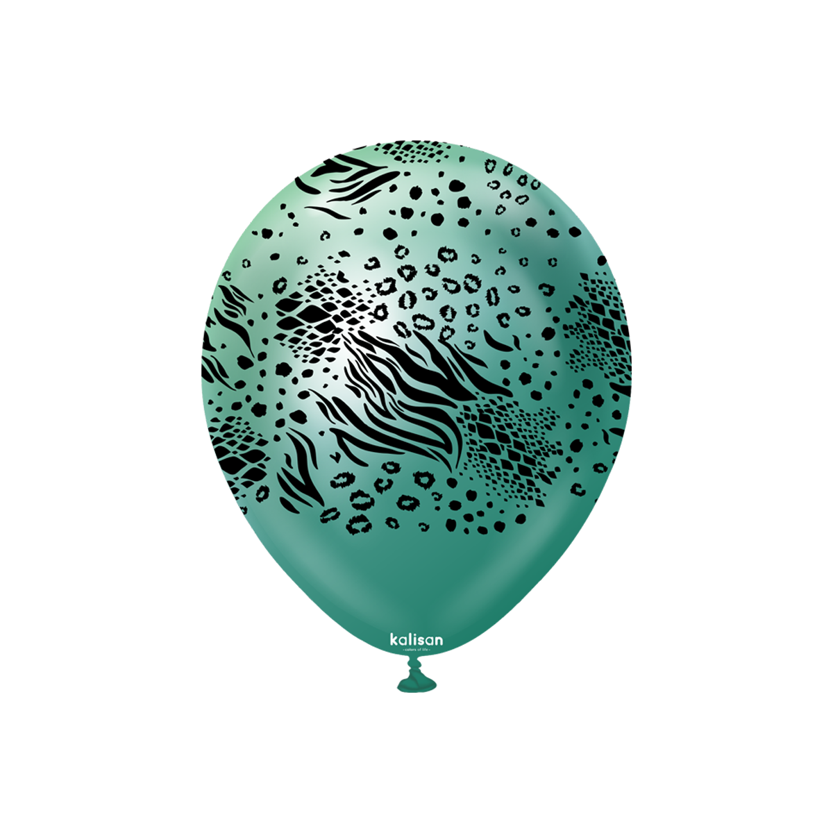 Latexballoons - Mutant 30 cm  - Mirror Green - Black Print 25-pack