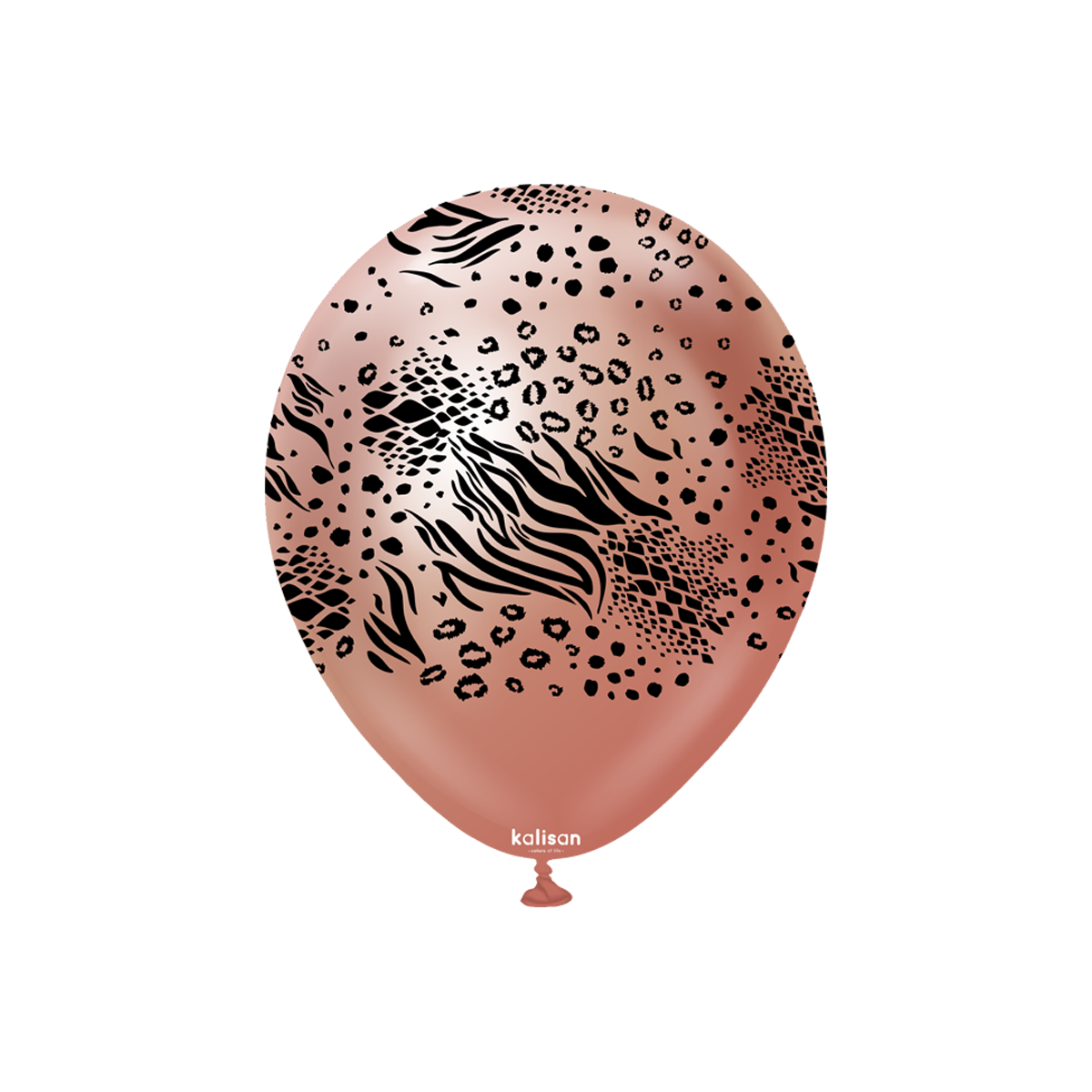 Latexballoons - Mutant 30 cm  - Mirror Rose Gold - Black Print 25-pack