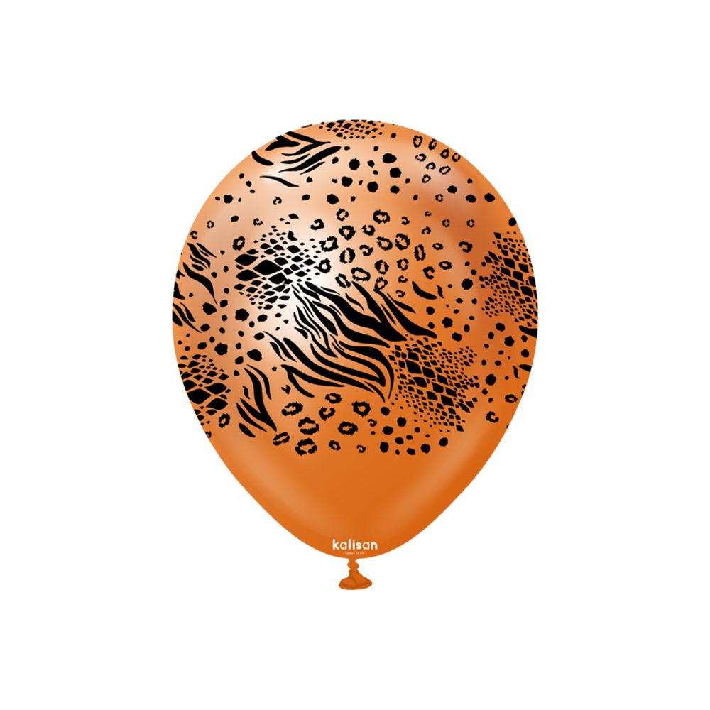 Latexballoons - Mutant 30 cm  - Mirror Copper - Black Print 25-pack