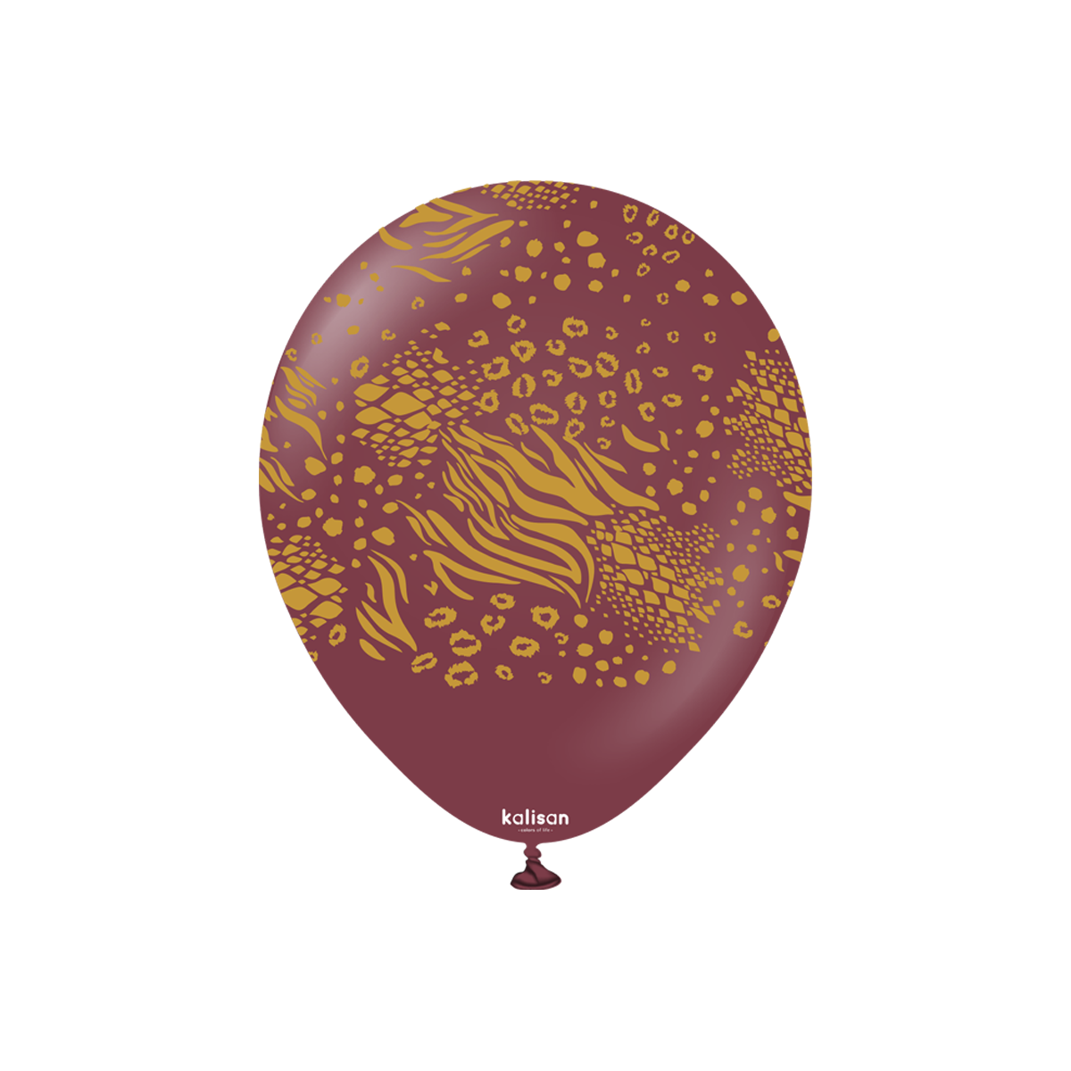 Latexballoons - Mutant 30 cm  - Burgundy - Gold Print 25-pack