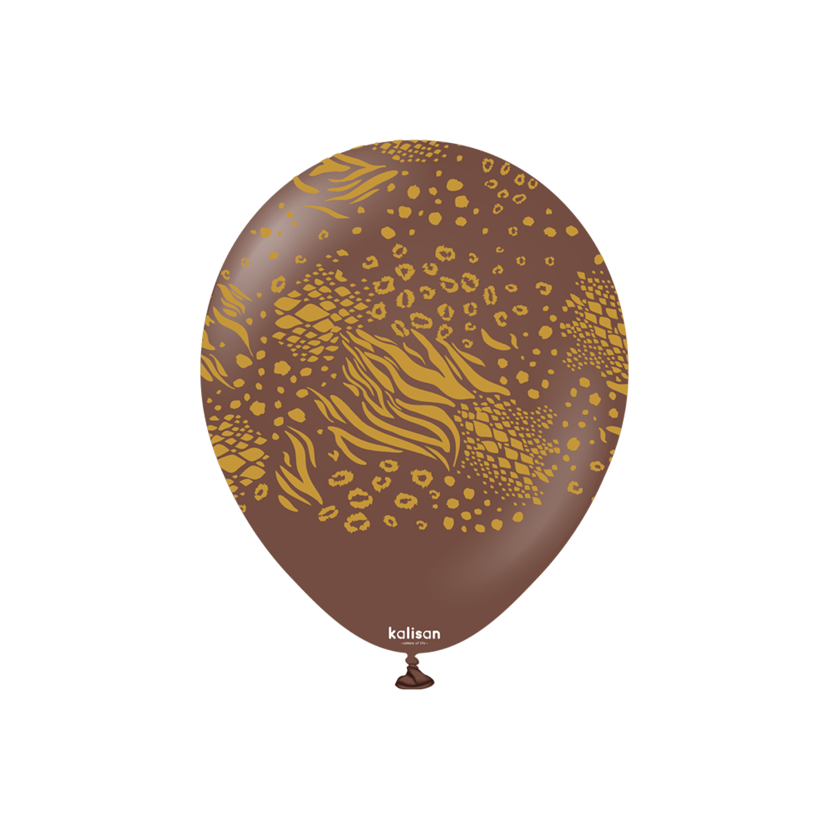 Latexballoons - Mutant 30 cm  - Chocolate Brown - Gold Print 25-pack