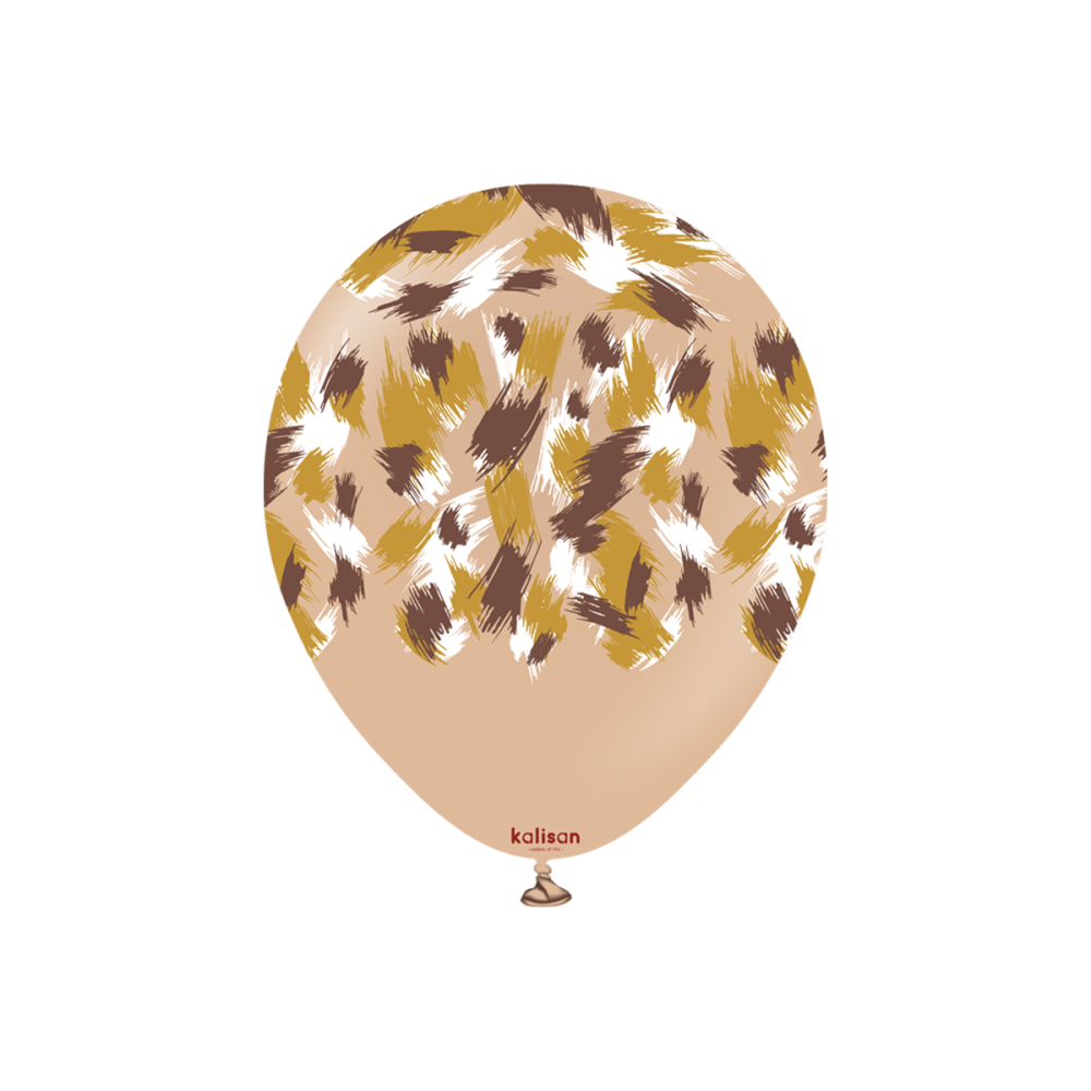 Latexballoons - Safari Savanna 30 cm - Desert Sand - Multi Color Print 25-pack