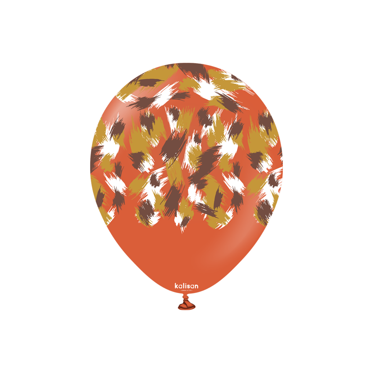Latexballoons - Safari Savanna 30 cm - Rust Orange - Multi Color Print 25-pack