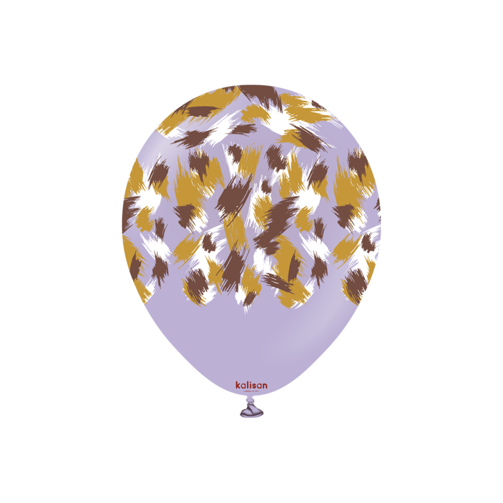 Latexballoons - Safari Savanna 30 cm - Lilac 25-pack - Multi Color Print 25-pack