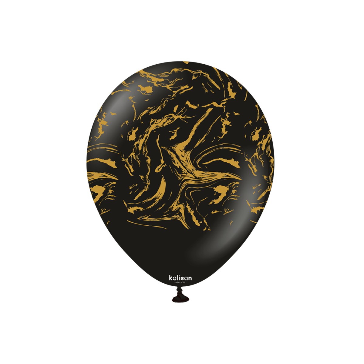 Latexballoons - Space Nebula 30 cm - Black - Gold Print 25-pack