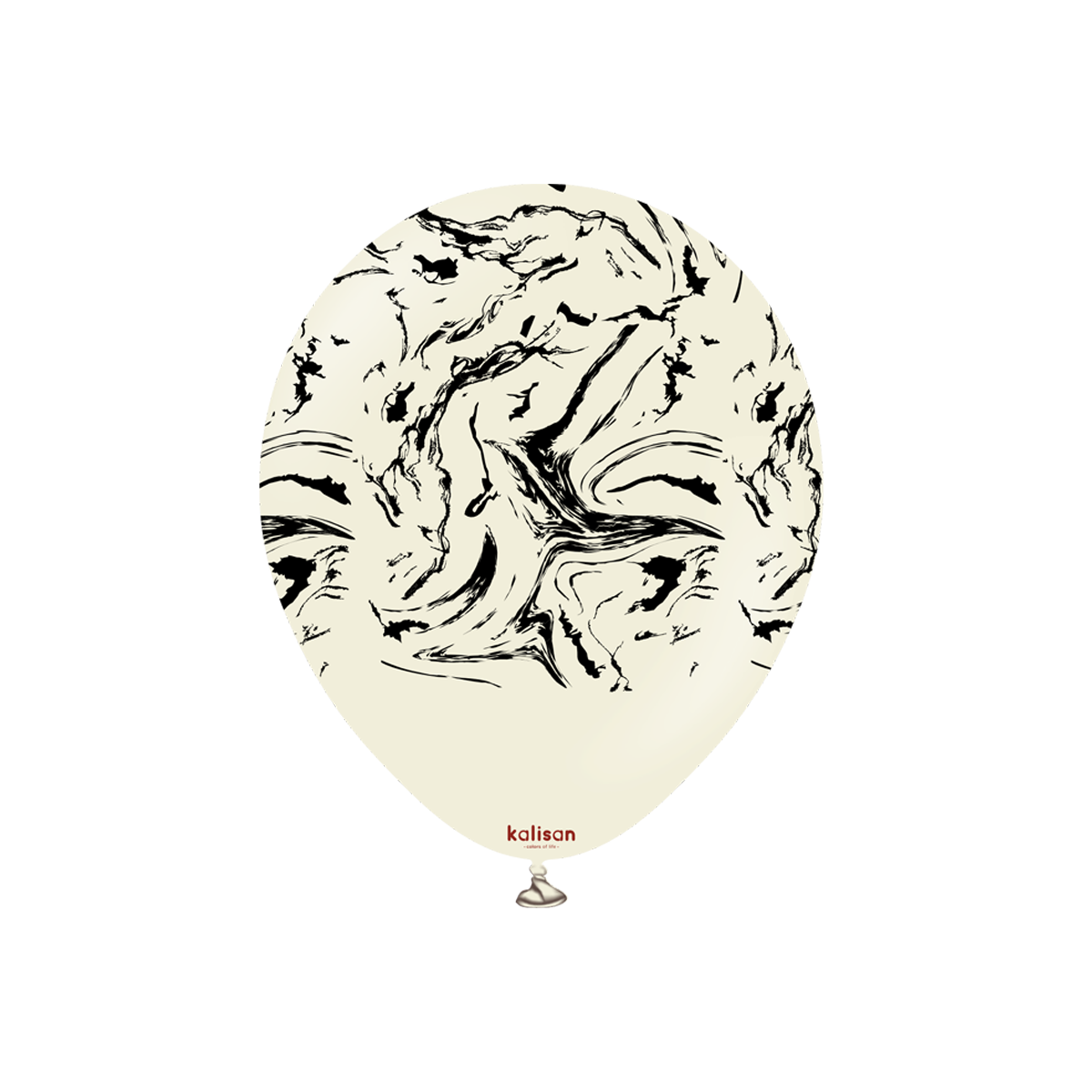 Latexballoons - Space Nebula 30 cm - White Sand - Black Print 25-pack