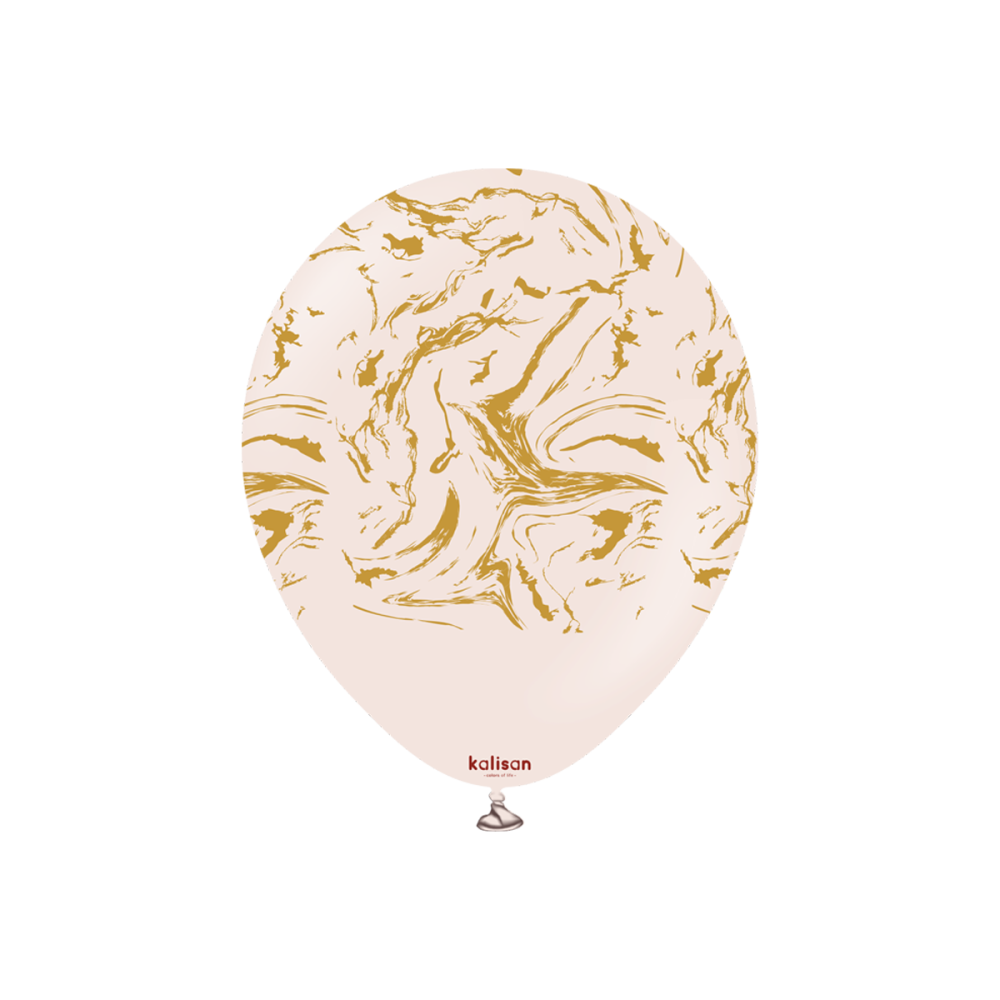 Latexballoons - Space Nebula 30 cm - Pink Blush - Gold Print 25-pack