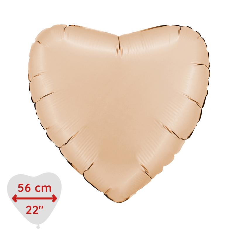 5 folieballonger hjärtan guld main image 1