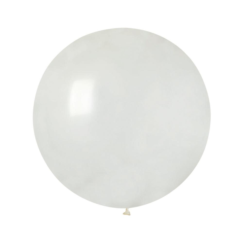 Latexballong - Crystal Clear Rund 80 cm Styckevis