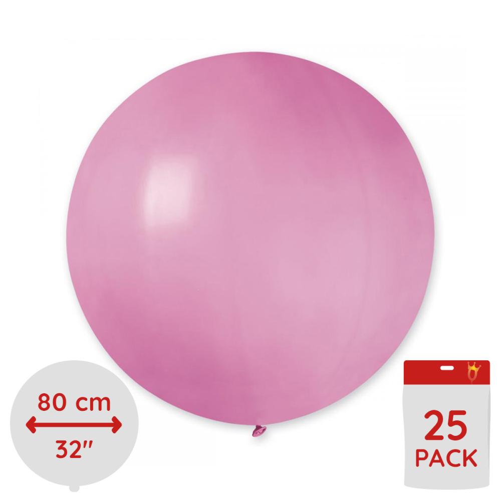 Latexballonger - Rosa  80 cm 25-pack