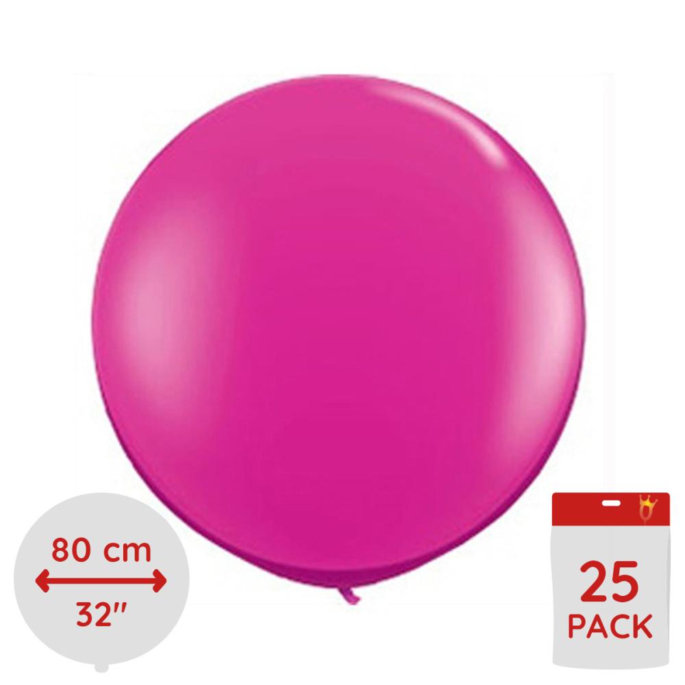 Latexballonger - Magenta  80 cm 25-pack
