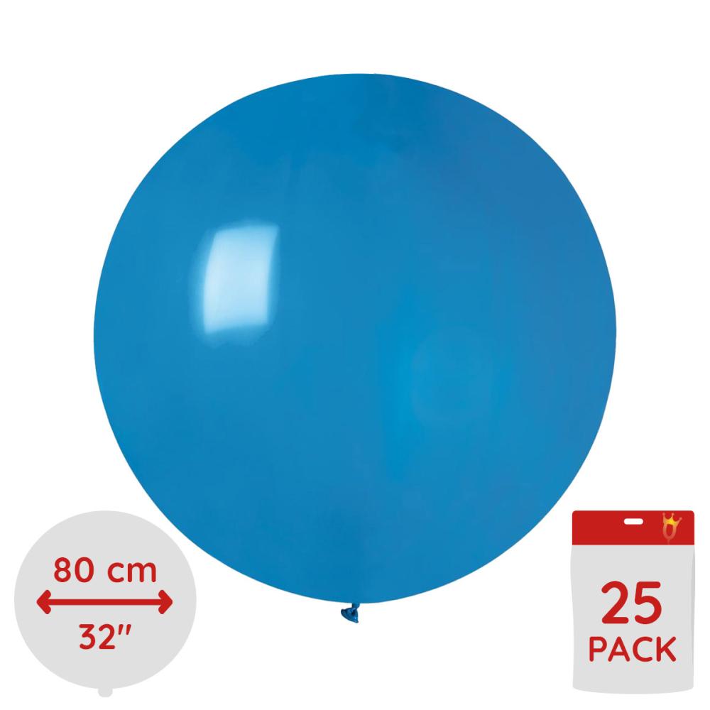 Latexballonger - Blå  80 cm 25-pack