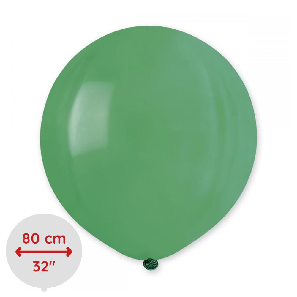 Latexballong - Grön Rund 80 cm Styckevis