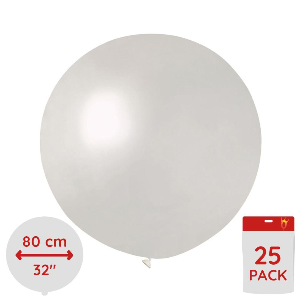 Latexballonger - Pearl  80 cm 25-pack
