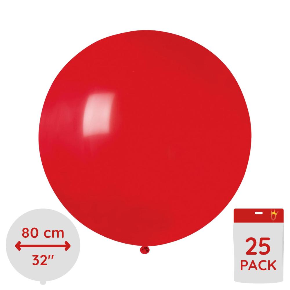 Latexballonger - Röda  80 cm 25-pack