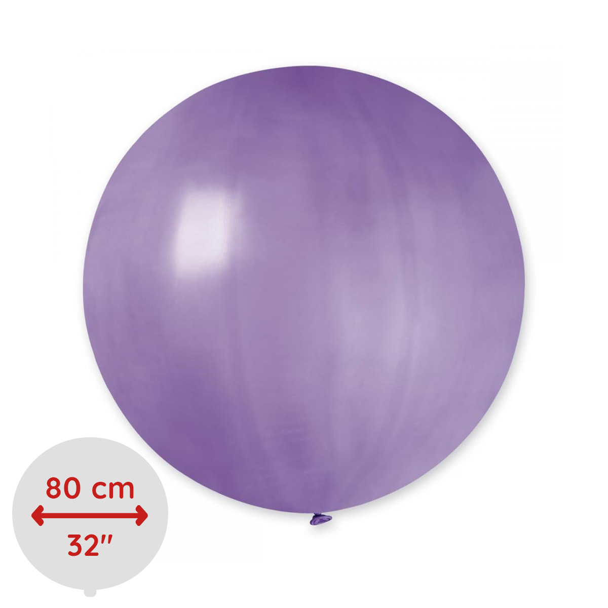 Latexballong - Lila Rund 80 cm Styckevis
