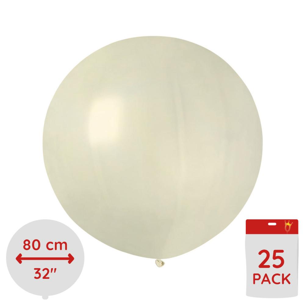 Latexballonger - Ivory  80 cm 25-pack