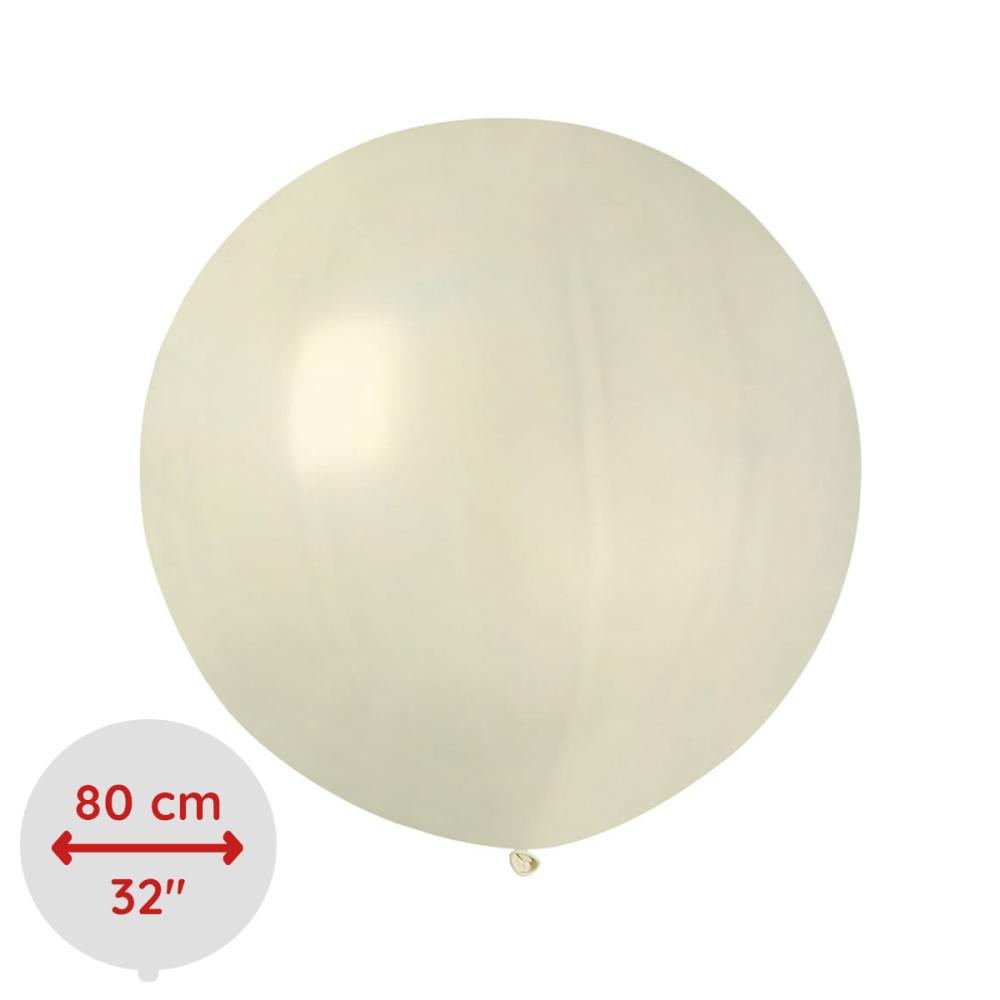 Latexballong - Ivory Rund 80 cm Styckevis