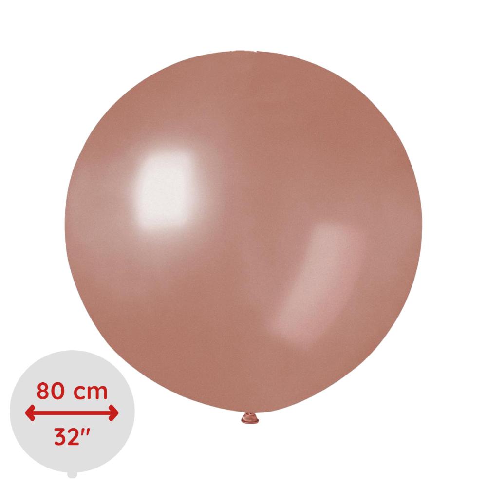 Latexballong - Rose Gold 80 cm Styckevis