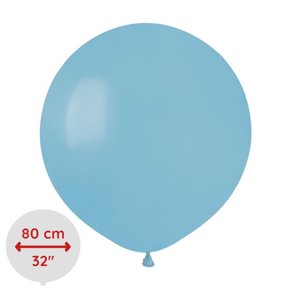 Latexballong - Baby Blue 80 cm Styckevis