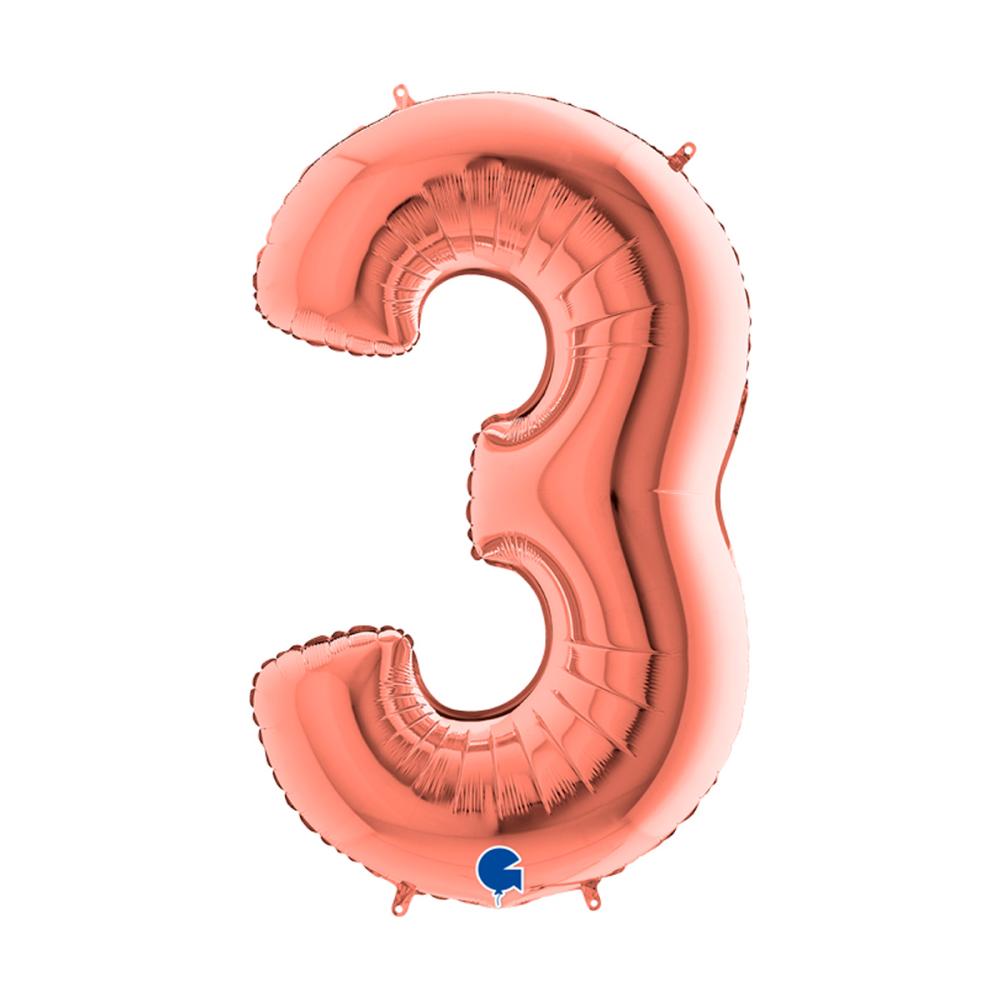 Ballongsiffra - Tre Rose Gold 100 cm