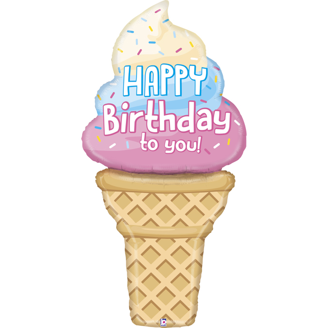 Folieballong - Special Delivery Ice Cream 152 cm