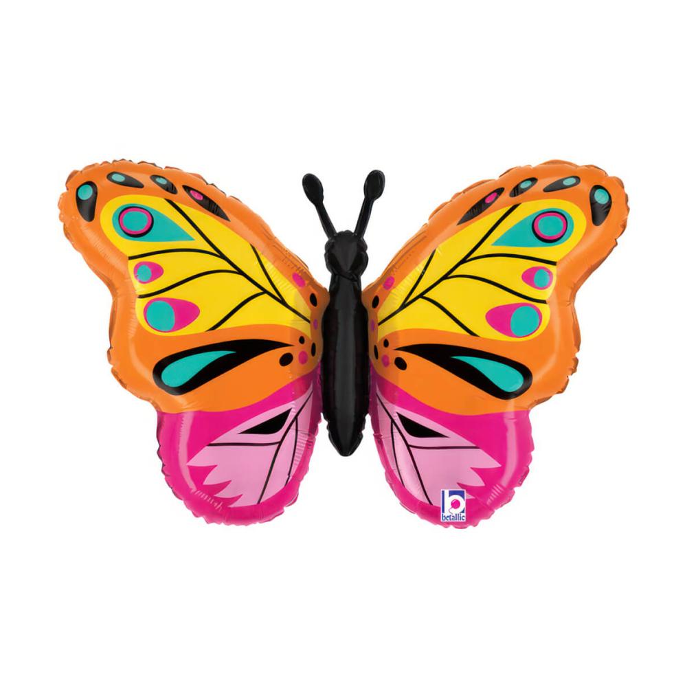 Folieballong - Colorful Butterfly Shape