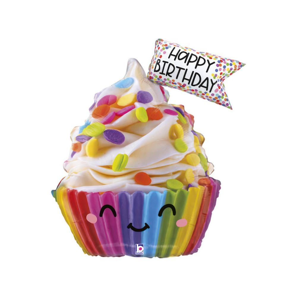 Folieballong - Cute Cupcake Birthday Shape