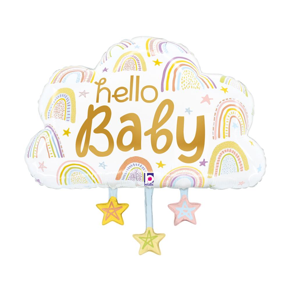 Folieballong - Hello Baby Cloud Single Pack