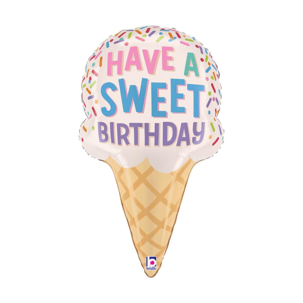 Folieballong - Sweet Birthday Ice Cream Cone