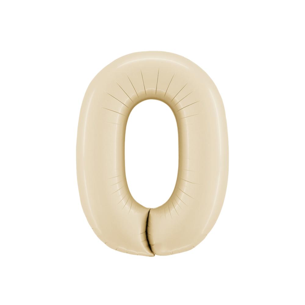 Ballongsiffra - Noll Satin Cream 66 cm