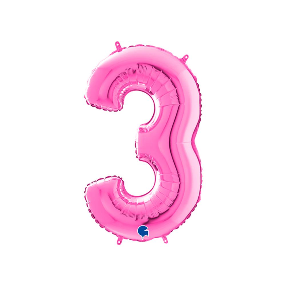 Ballongsiffra - Tre Rosa 66 cm
