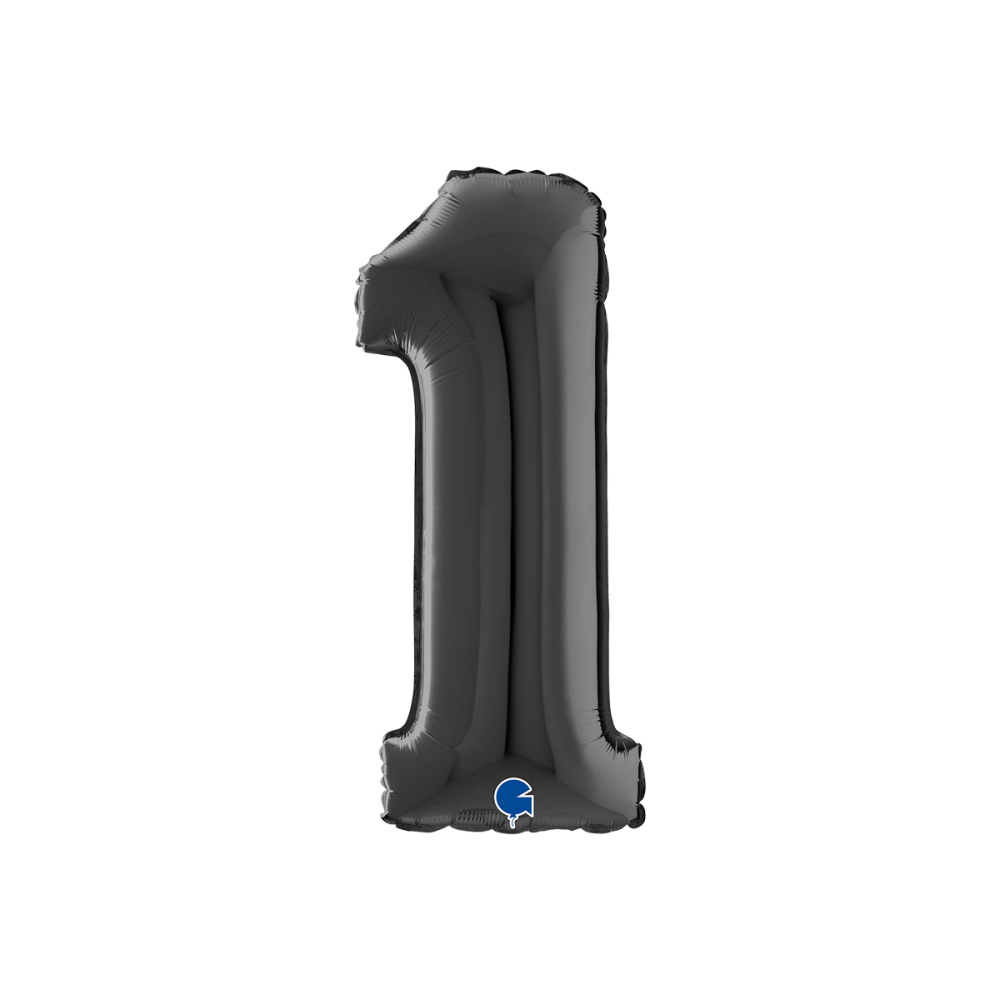 Ballongsiffra - Ett Svart 66 cm