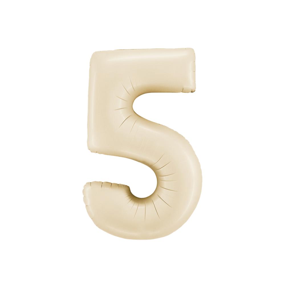 Ballongsiffra - Fem Satin Cream 66 cm