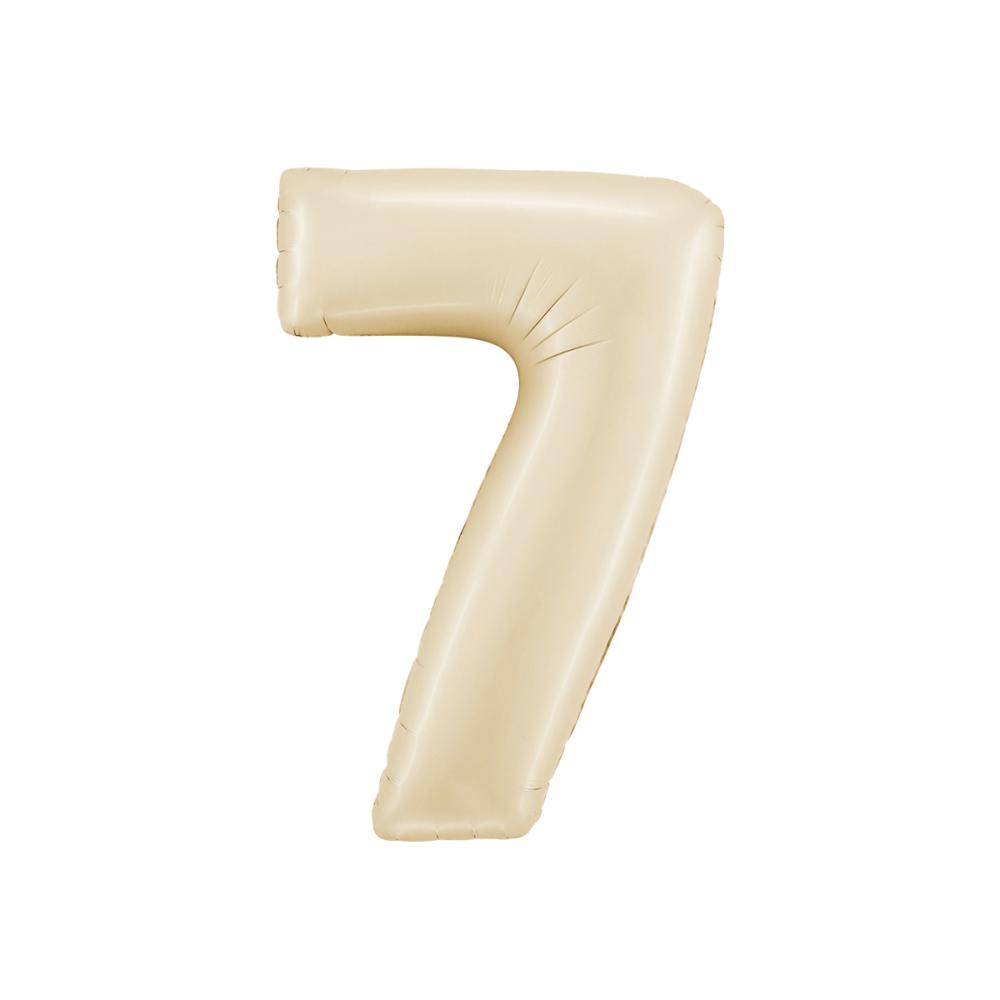 Ballongsiffra - Sju Satin Cream 66 cm
