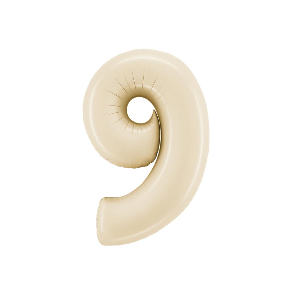 Ballongsiffra - Nio Satin Cream 66 cm