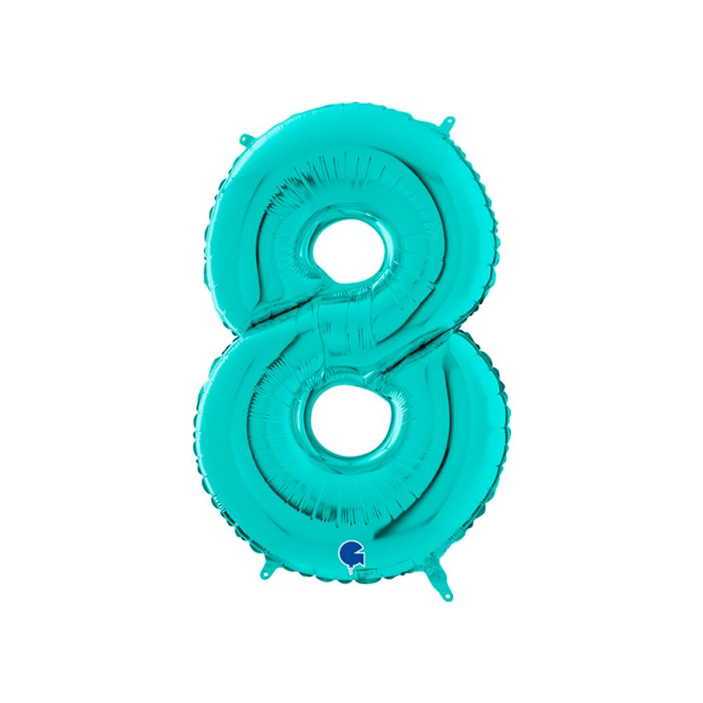 Ballongsiffra -  Åtta Tiffany 66 cm