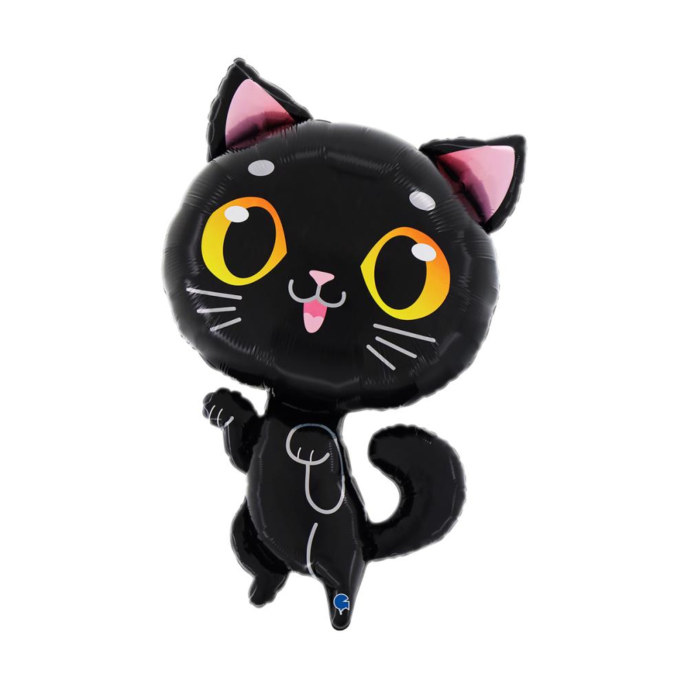 Folieballong - Black Cat 72 cm