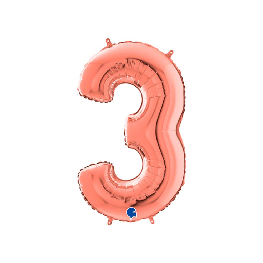 Ballongsiffra - Tre Rose Gold 66 cm