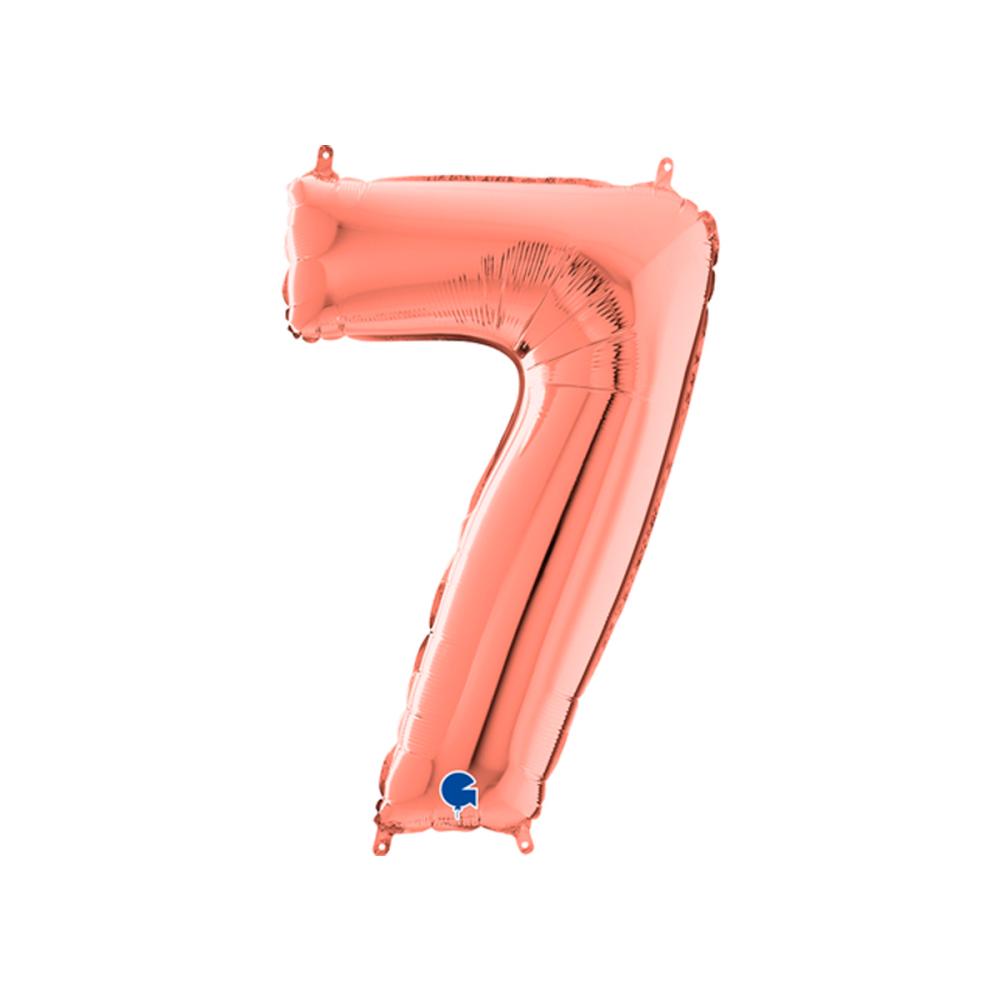 Ballongsiffra - Sju Rose Gold 66 cm
