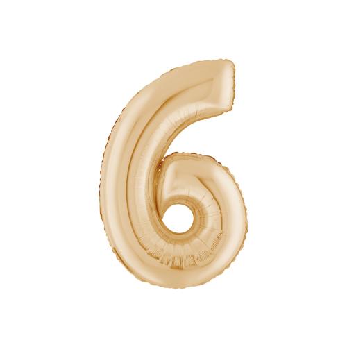 Ballongsiffra - Sex White Gold 66 cm