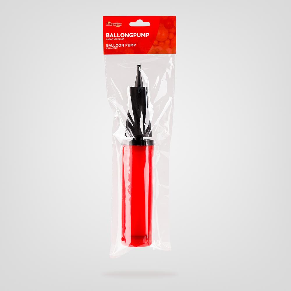 Ballongpump Röda Dubbelverkande Singel-pack