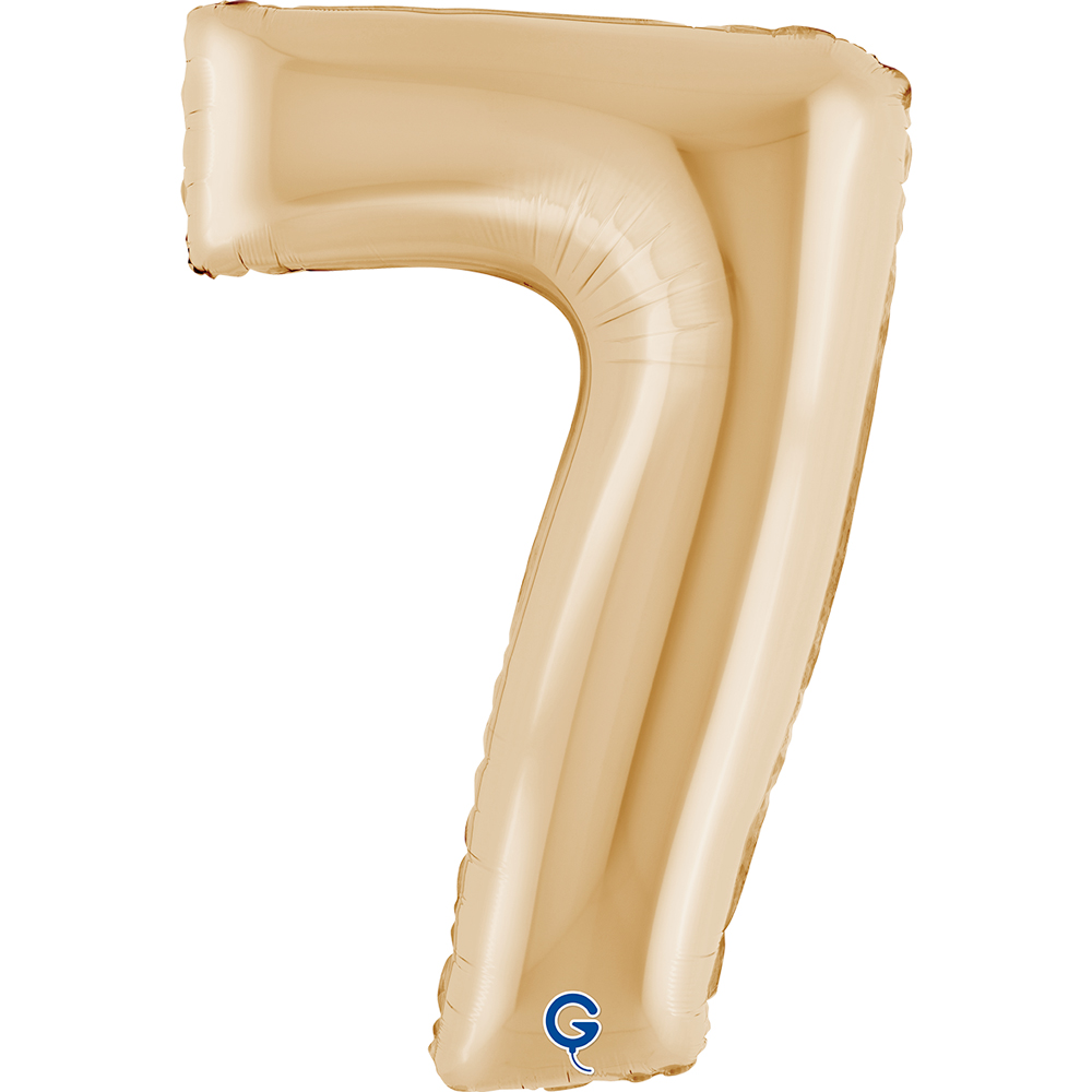 Ballongsiffra - Sju White Gold 100 cm
