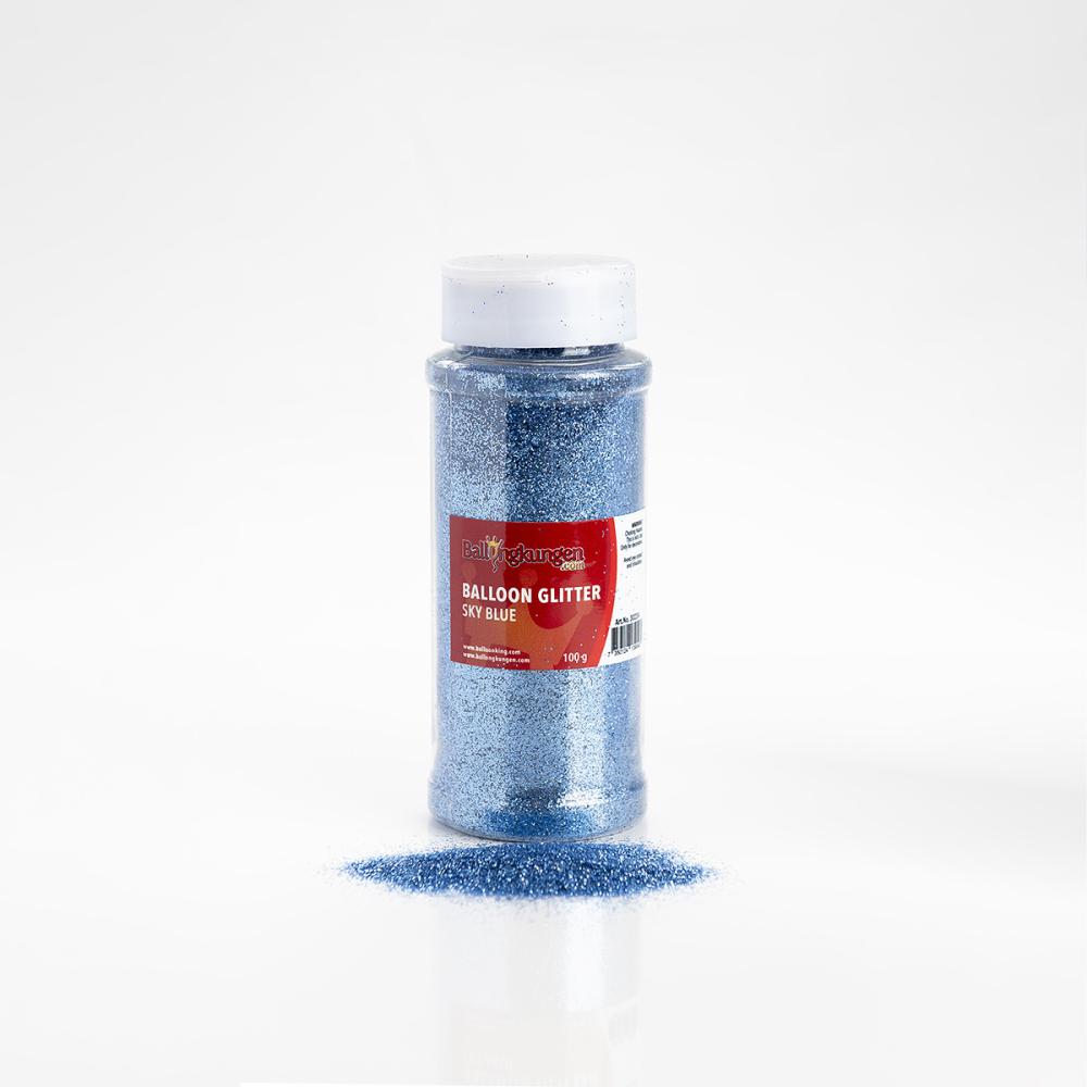 Ballong-glitter - Sky Blue 100 gram