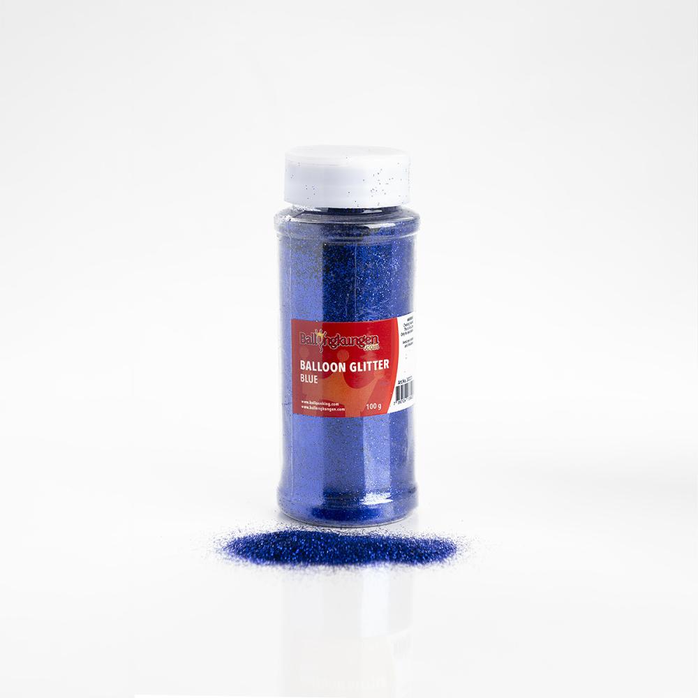 Ballong-glitter - Blått 100 gram