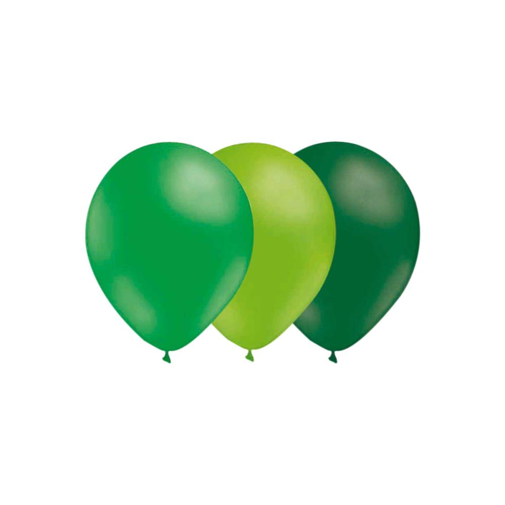 Ballongkombo - Grön-Limegrön-Mörkgrön 15-pack