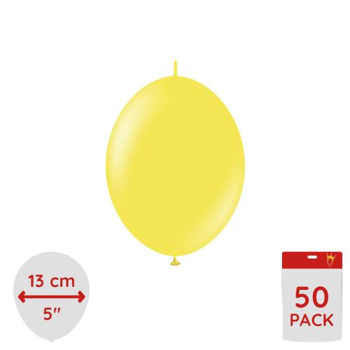 Latexballoons - K-Link Yellow 13 cm 50-pack