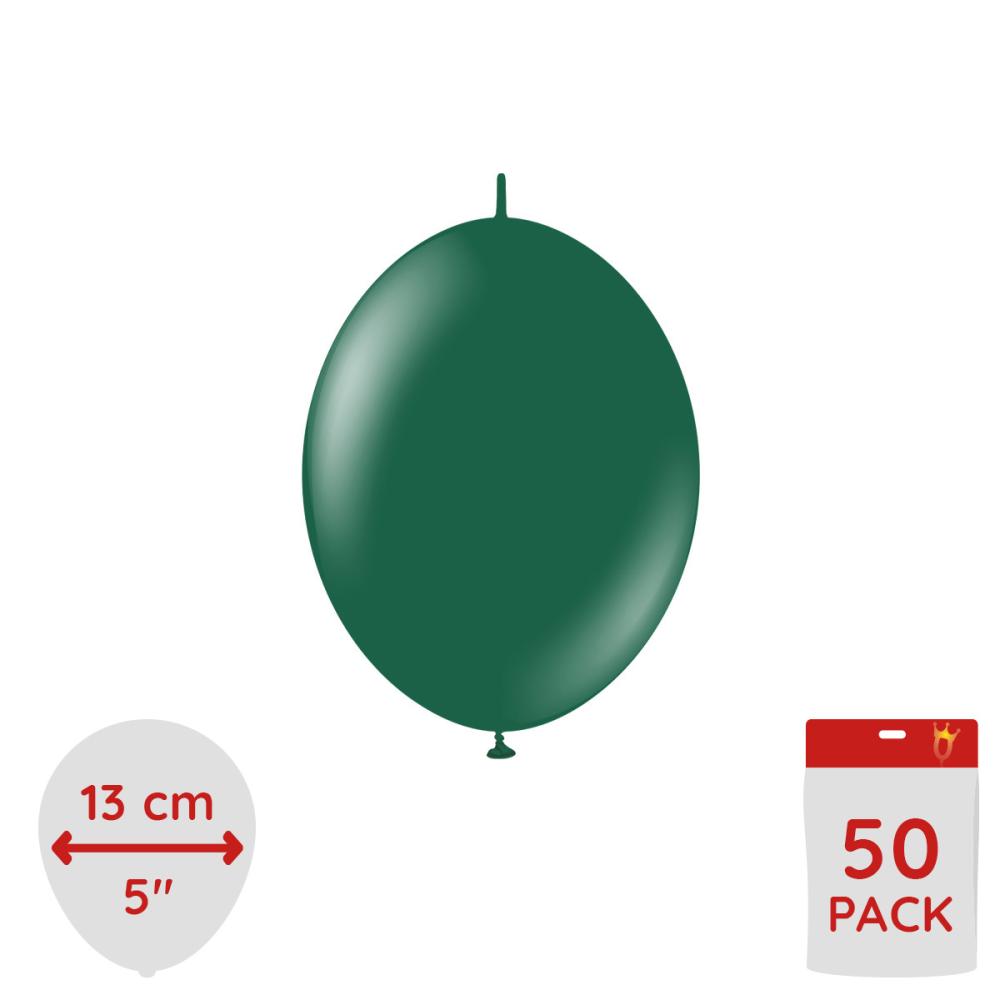 Latexballoons - K-Link Dark Green 13 cm 50-pack