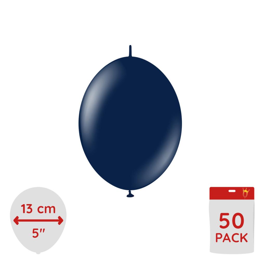 Latexballoons - K-Link Navy 13 cm 50-pack